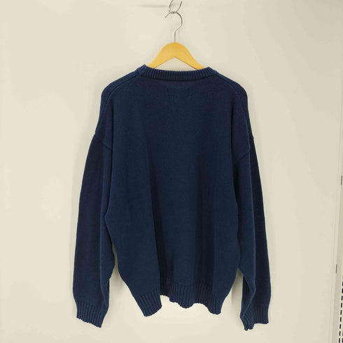 エディーバウアー Eddie Bauer 80S 黒タグ 無地 コットンニット メンズ JPN:XL