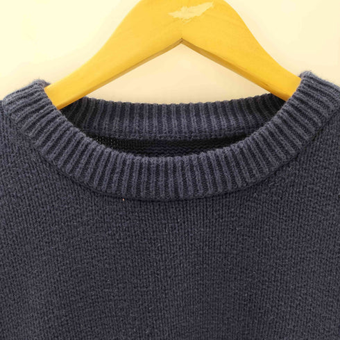 エディーバウアー Eddie Bauer 80S 黒タグ 無地 コットンニット メンズ JPN:XL
