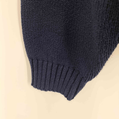 エディーバウアー Eddie Bauer 80S 黒タグ 無地 コットンニット メンズ JPN:XL