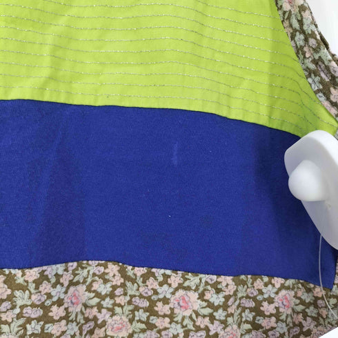 トリココムデギャルソン tricot COMME des GARCONS 切替 花柄 フラワー ノースリーブTシャツ レディース