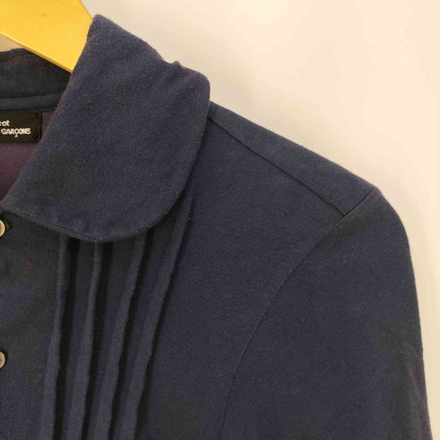 トリココムデギャルソン tricot COMME des GARCONS 染色加工 ラインドp後染シャツブラウス レディース