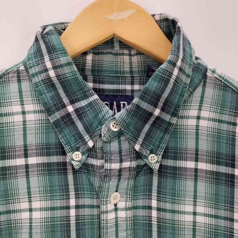 ギャップ Gap OLD 90S 紺タグ ボタンダウン コットン チェック柄 長袖シャツ メンズ JPN:XL