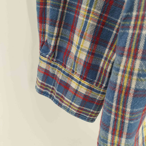 ギャップ Gap OLD 90S 白タグ チェック柄 ボタンダウン コットン長袖シャツ メンズ JPN:XL