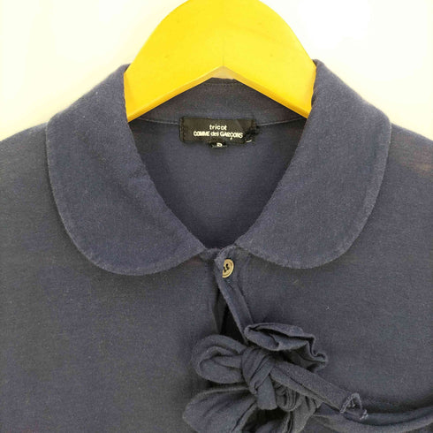 トリココムデギャルソン tricot COMME des GARCONS 丸襟 ラウンドカラー 変形リボン シャツ レディース JPN:S