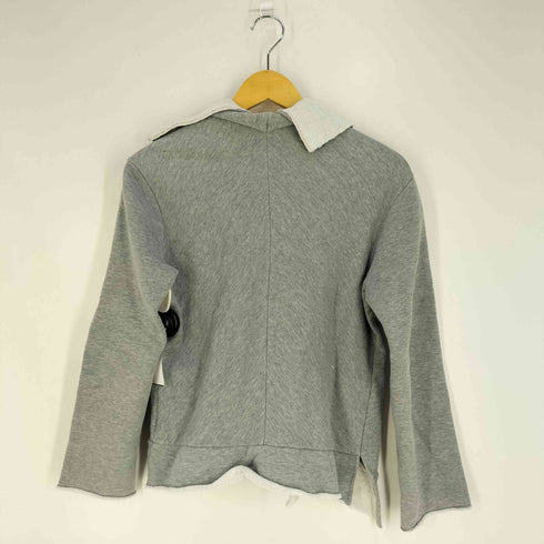 トリココムデギャルソン tricot COMME des GARCONS スウェット生地 前開き フリルジャケット レディース