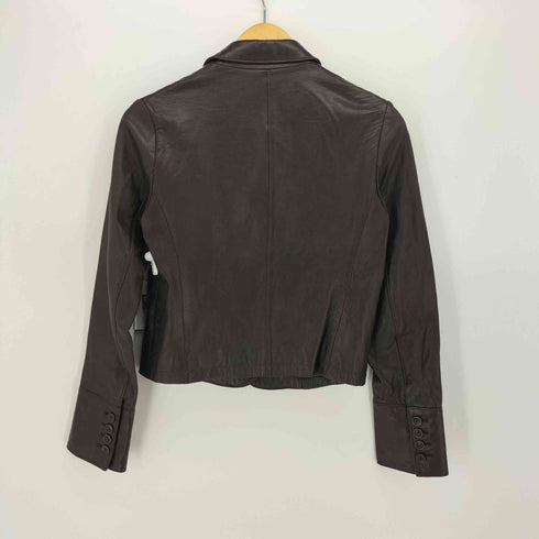 マカフィー MACPHEE シープレザー ダブル ジャケット レディース JPN:38