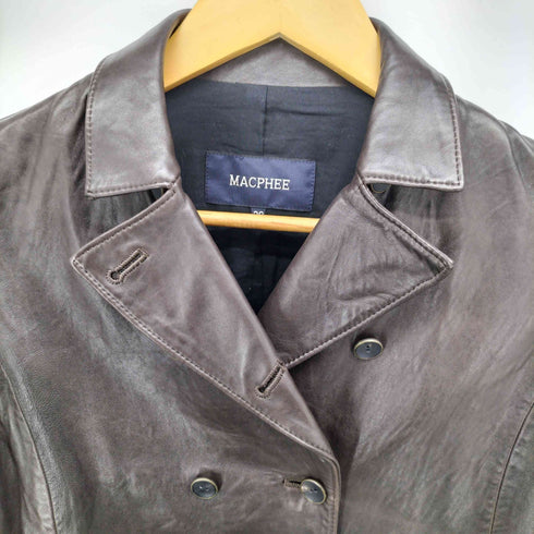 マカフィー MACPHEE シープレザー ダブル ジャケット レディース JPN:38