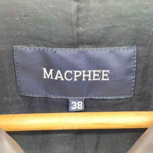 マカフィー MACPHEE シープレザー ダブル ジャケット レディース JPN:38
