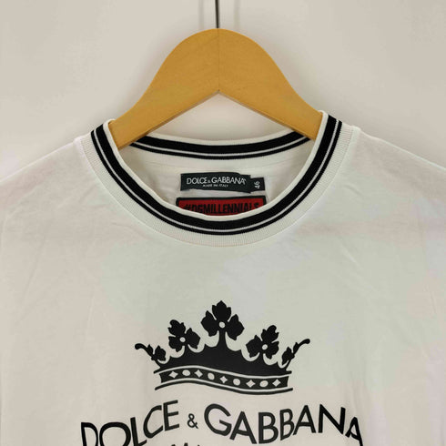 ドルチェアンドガッバーナ DOLCE&GABBANA DGMILLENNIALS ロゴプリント クルーネックTシャツ メンズ 46