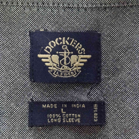 ドッカーズ DOCKERS 90S ボタンダウン コットン 長袖シャツ メンズ JPN:L