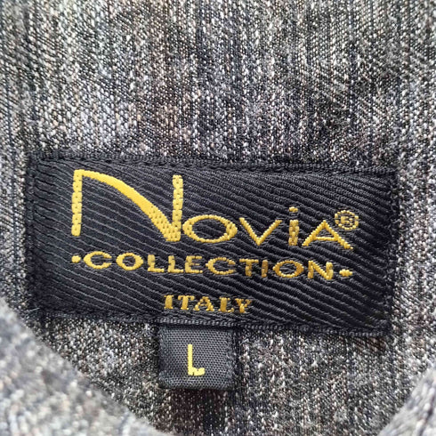 NOVIA イタリア製 総柄 長袖シャツ メンズ JPN:L