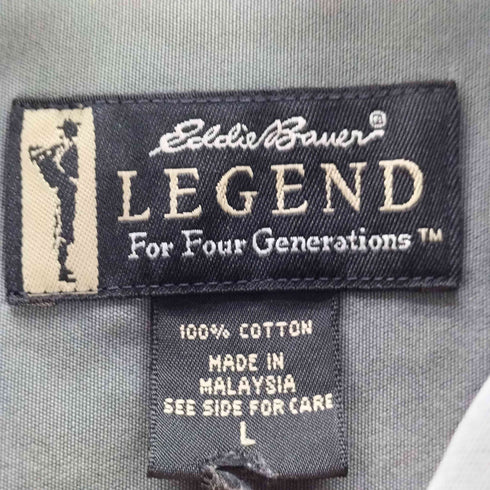 エディーバウアー Eddie Bauer LEGEND コットン 半袖ワークシャツ メンズ JPN:L