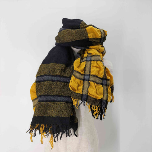 ヴィヴィアンウエストウッド アングロマニア Vivienne Westwood ANGLOMANIA 大判ジャガードチェックストール レディース ONE SIZE