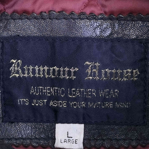 Rumor House 羊革 フライト型 レザージャケット メンズ import:L