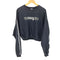 ジャージーズ JERZEES 90-00s WARREN スリーブチェッカー クルーネックスウェット トレーナー レディース JPN:XL