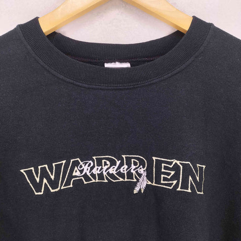 ジャージーズ JERZEES 90-00s WARREN スリーブチェッカー クルーネックスウェット トレーナー レディース JPN:XL