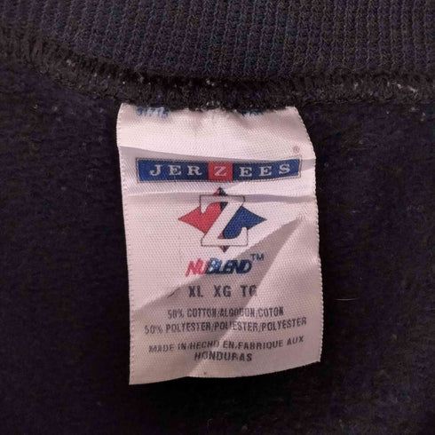 ジャージーズ JERZEES 90-00s WARREN スリーブチェッカー クルーネックスウェット トレーナー レディース JPN:XL