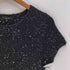 アルアバイル allureville モヘヤ混 スパンコール ポリ アクリル ニット Tシャツ レディース JPN:2