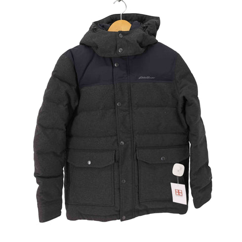 エディーバウアー Eddie Bauer ヘリンボーンストームダウンジャケット メンズ import:S