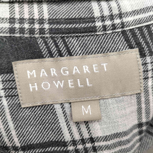 マーガレットハウエル MARGARET HOWELL カシミヤ混 L/S チェックシャツ メンズ JPN:M