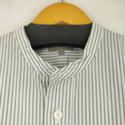 マーガレットハウエル MARGARET HOWELL ストライプ L/S バンドカラーシャツ メンズ JPN:S