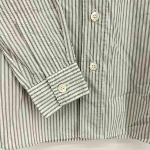 マーガレットハウエル MARGARET HOWELL ストライプ L/S バンドカラーシャツ メンズ JPN:S