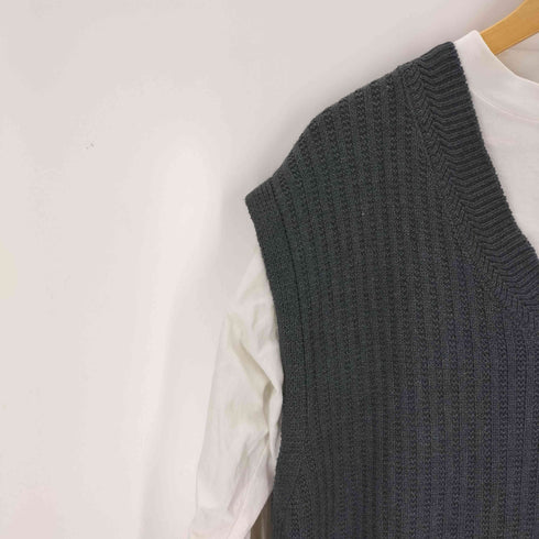 ビームスハート BEAMS HEART ロングTシャツ × ニットベスト セット レディース FREE