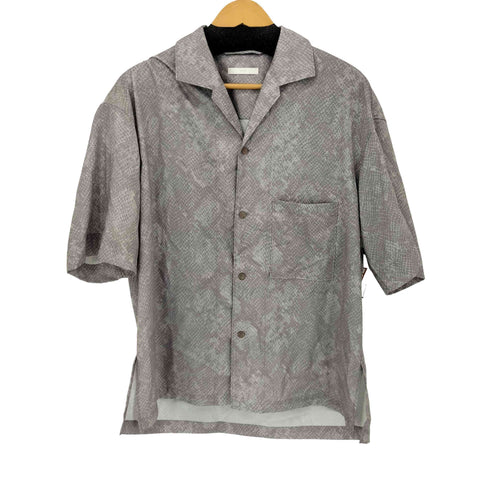 ウィム バイ リドム WYM LIDNM PYTHON DRAPE OPEN COLLAR SHIRT メンズ JPN:M