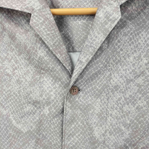 ウィム バイ リドム WYM LIDNM PYTHON DRAPE OPEN COLLAR SHIRT メンズ JPN:M