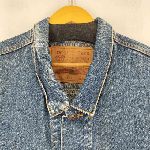 リーバイス Levis デカパッチ ワイドシルエット デニム トラッカー ジャケット メンズ import:XL