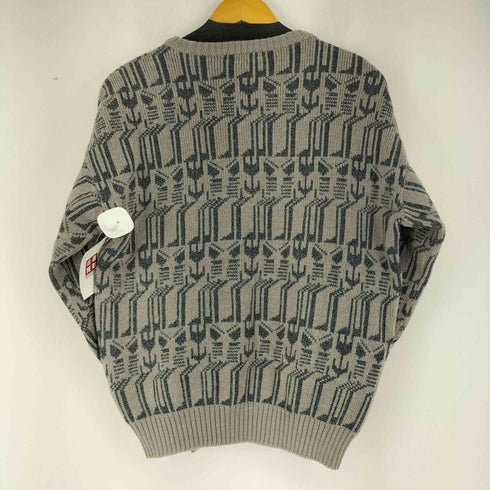 PACO RABANNE 総柄ウールクルーネックニット メンズ import:M