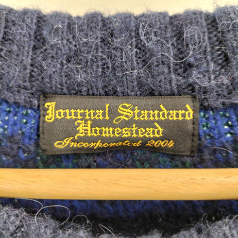ジャーナルスタンダードホームステッド JOURNAL STANDARD J.S HOMESTEAD 22AW BRUSHED NORDIC LOPI KNIT ウールアルパカ ノルディック柄 ニット メンズ JPN:M