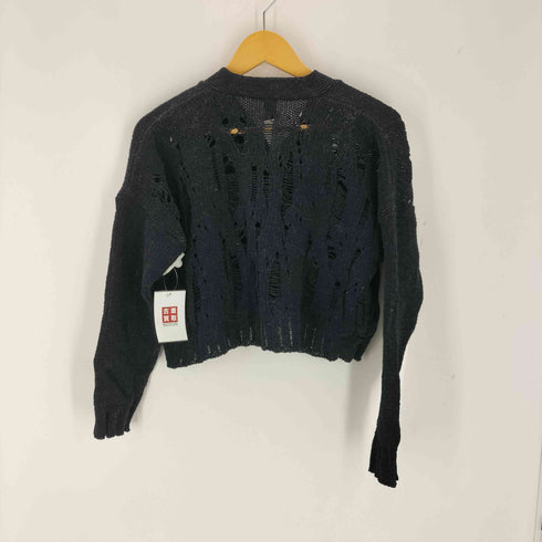 giglt モンテローザ クロップ丈 ダメージカーディガン レディース JPN:M