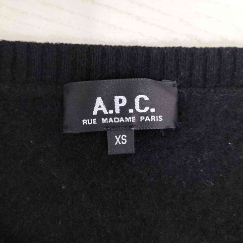 アーペーセー A.P.C. カシミア100 クルーネックカーディガン レディース JPN:XS
