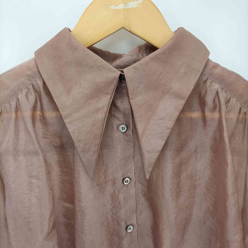 Acka Puff Sheer Shirt パフ シアー シャツ レディース FREE