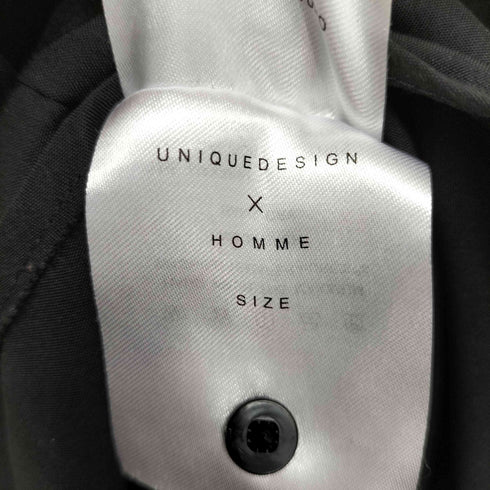 UNIQUEDESIGN×HOMME REND NUTHOBND ペンキ デザイン プリント L/S シャツ メンズ