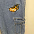 SEQUENZ WAPPEN EMB LOOSE DENIM CARGO PANTS メンズ M