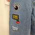 SEQUENZ WAPPEN EMB LOOSE DENIM CARGO PANTS メンズ M