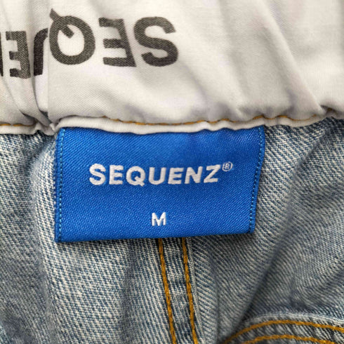 SEQUENZ WAPPEN EMB LOOSE DENIM CARGO PANTS メンズ M