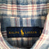 ラルフローレン RALPH LAUREN ポニー刺繍 ボタンダウン リネンシャツ チェック柄 メンズ JPN:S