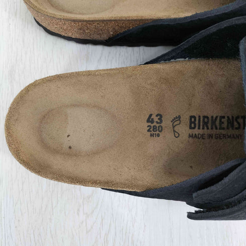 ビルケンシュトック BIRKENSTOCK NAGOYA 1020413 デザートバックブラック ヌバックレザー クロッグサンダル メンズ EUR:43