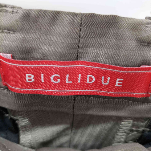 ビリドゥーエ BIGLIDUE ストライプ ジップスラックス メンズ JPN:46