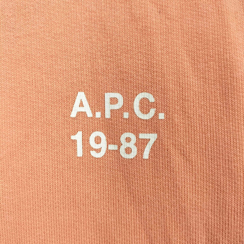 アーペーセー A.P.C. 22ss SWEAT MIKE 21PC 19-87 プリント コットン レーヨン スウエット メンズ import:M