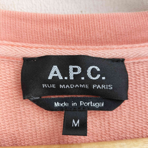 アーペーセー A.P.C. 22ss SWEAT MIKE 21PC 19-87 プリント コットン レーヨン スウエット メンズ import:M