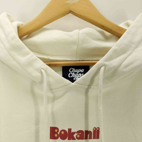 Bokanii 企業ロゴプリント プルオーバーパーカー レディース FREE