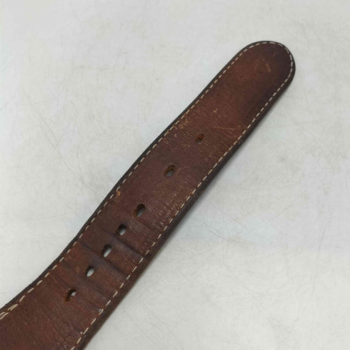 DOUBLE J SADDLERY 花柄 バックル ダブル ステッチング カービング ウエスタン レザー ベルト メンズ 38