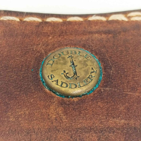 DOUBLE J SADDLERY 花柄 バックル ダブル ステッチング カービング ウエスタン レザー ベルト メンズ 38