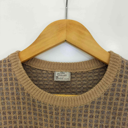 Les Tricots Gordon CLUB イタリア製 チェック ウールアクリルニット レディース
