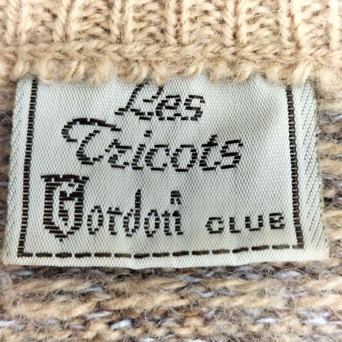 Les Tricots Gordon CLUB イタリア製 チェック ウールアクリルニット レディース