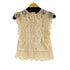 ザラ ZARA シアーカットワークトップス レディース import:S